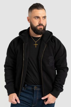 Motorcycle Hoodie : Black