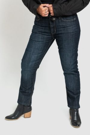 WOMENS HERITAGE STRAIGHT : BLUE BLACK
