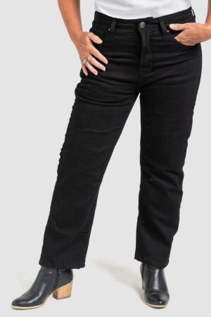 Womens Heritage Straight : Jet Black