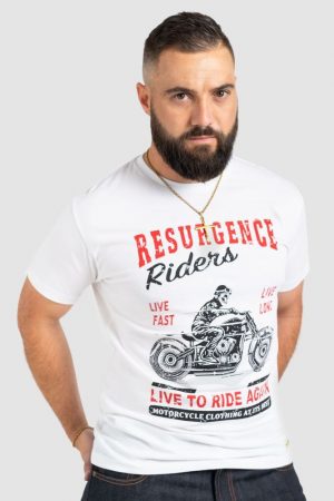 WHITE TEE : LIVE FAST